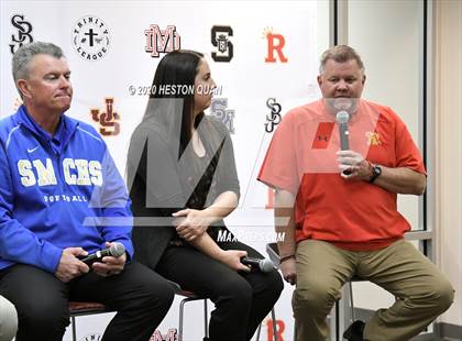 Thumbnail 3 in Trinity League Softball Media Day - Mater Dei photogallery.