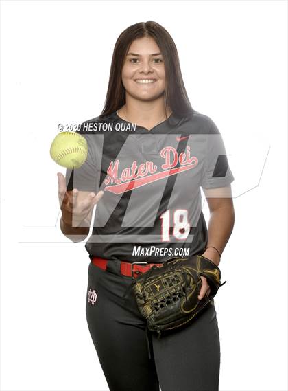 Thumbnail 1 in Trinity League Softball Media Day - Mater Dei photogallery.