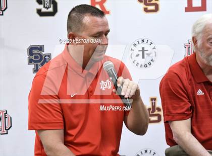 Thumbnail 2 in Trinity League Softball Media Day - Mater Dei photogallery.