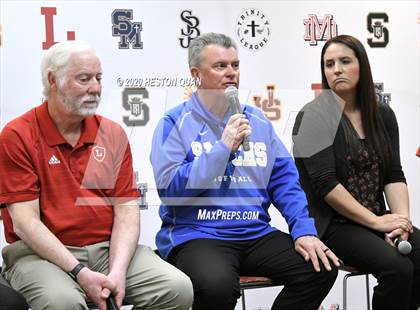 Thumbnail 3 in Trinity League Softball Media Day - Mater Dei photogallery.