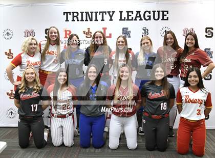 Thumbnail 2 in Trinity League Softball Media Day - Mater Dei photogallery.