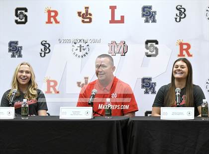 Thumbnail 2 in Trinity League Softball Media Day - Mater Dei photogallery.