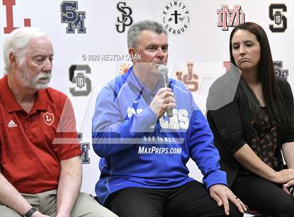 Thumbnail 1 in Trinity League Softball Media Day - Mater Dei photogallery.