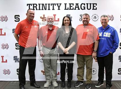 Thumbnail 1 in Trinity League Softball Media Day - Mater Dei photogallery.