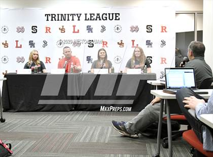 Thumbnail 1 in Trinity League Softball Media Day - Mater Dei photogallery.