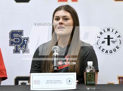 Thumbnail 2 in Trinity League Softball Media Day - Mater Dei photogallery.