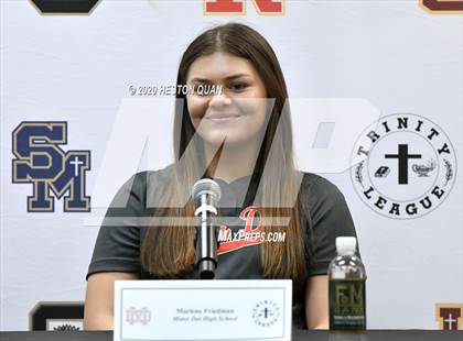 Thumbnail 3 in Trinity League Softball Media Day - Mater Dei photogallery.