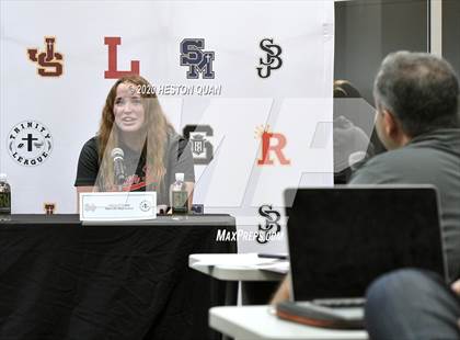Thumbnail 2 in Trinity League Softball Media Day - Mater Dei photogallery.