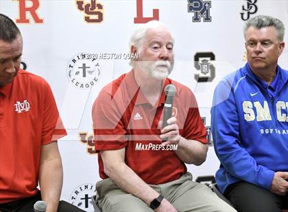 Thumbnail 1 in Trinity League Softball Media Day - Mater Dei photogallery.