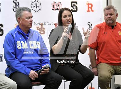 Thumbnail 3 in Trinity League Softball Media Day - Mater Dei photogallery.