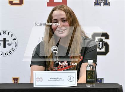 Thumbnail 3 in Trinity League Softball Media Day - Mater Dei photogallery.