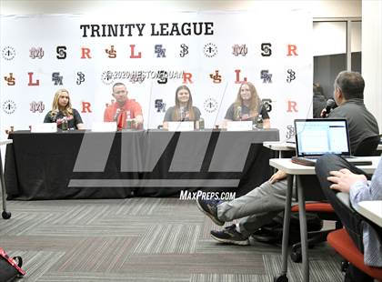 Thumbnail 2 in Trinity League Softball Media Day - Mater Dei photogallery.