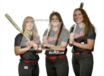 Thumbnail 2 in Trinity League Softball Media Day - Mater Dei photogallery.