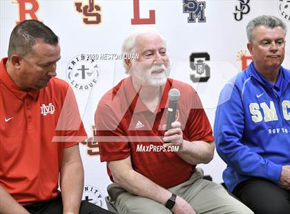 Thumbnail 1 in Trinity League Softball Media Day - Mater Dei photogallery.