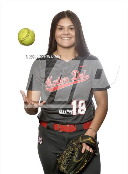 Thumbnail 1 in Trinity League Softball Media Day - Mater Dei photogallery.