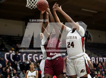Thumbnail 2 in Salesian College Preparatory vs. Cardinal Newman (CIF NCS D3 Final) photogallery.