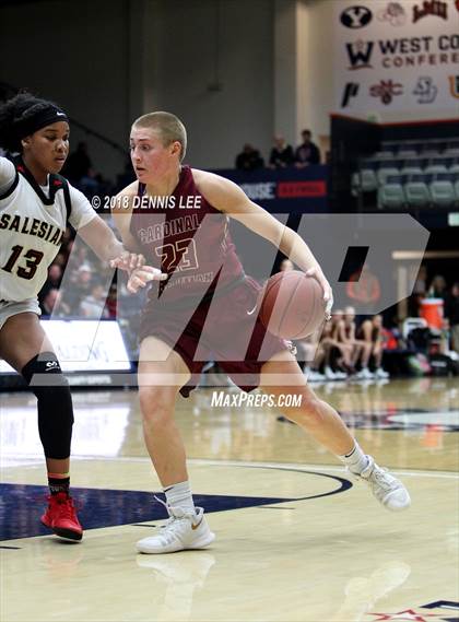 Thumbnail 3 in Salesian College Preparatory vs. Cardinal Newman (CIF NCS D3 Final) photogallery.
