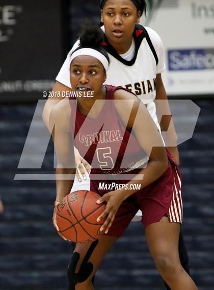 Thumbnail 2 in Salesian College Preparatory vs. Cardinal Newman (CIF NCS D3 Final) photogallery.