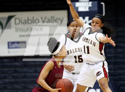 Thumbnail 3 in Salesian College Preparatory vs. Cardinal Newman (CIF NCS D3 Final) photogallery.