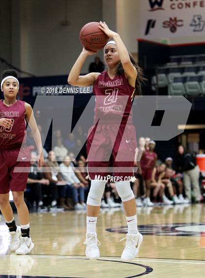 Thumbnail 3 in Salesian College Preparatory vs. Cardinal Newman (CIF NCS D3 Final) photogallery.