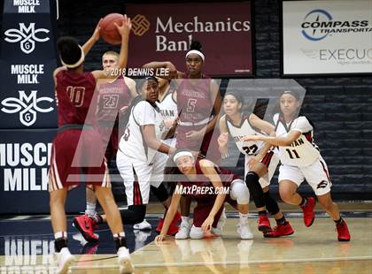 Thumbnail 1 in Salesian College Preparatory vs. Cardinal Newman (CIF NCS D3 Final) photogallery.