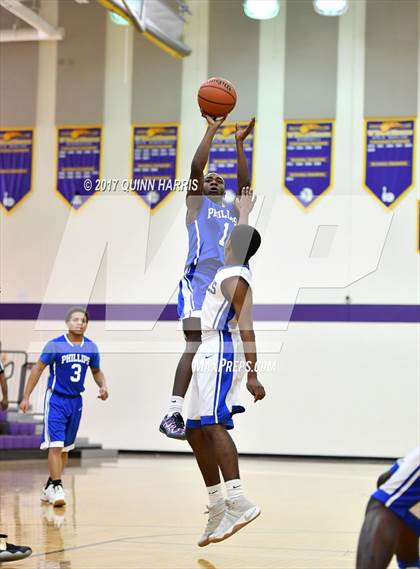 Thumbnail 3 in Brooks College Prep vs Phillips (Bob Hambric Shootout) photogallery.