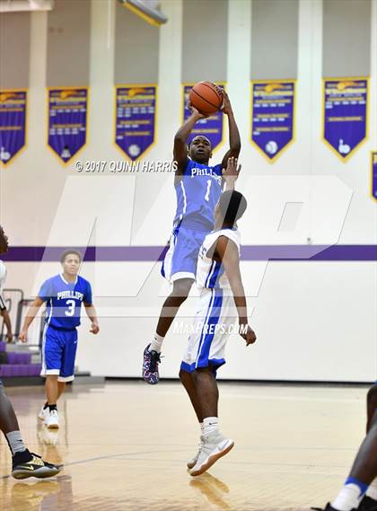 Thumbnail 2 in Brooks College Prep vs Phillips (Bob Hambric Shootout) photogallery.