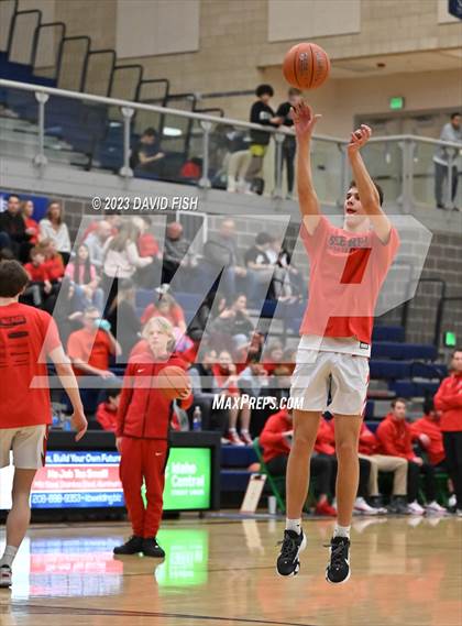Thumbnail 3 in Centennial vs Owyhee (IHSAA 5A District III Quarterfinals) photogallery.