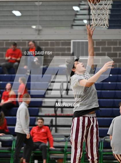 Thumbnail 1 in Centennial vs Owyhee (IHSAA 5A District III Quarterfinals) photogallery.