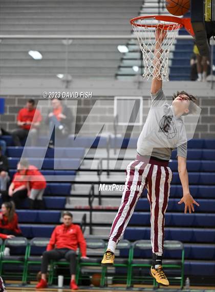 Thumbnail 3 in Centennial vs Owyhee (IHSAA 5A District III Quarterfinals) photogallery.