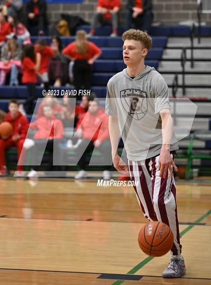 Thumbnail 2 in Centennial vs Owyhee (IHSAA 5A District III Quarterfinals) photogallery.