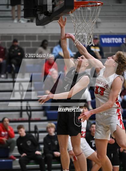 Thumbnail 1 in Centennial vs Owyhee (IHSAA 5A District III Quarterfinals) photogallery.