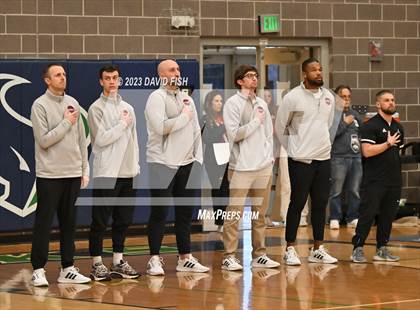 Thumbnail 1 in Centennial vs Owyhee (IHSAA 5A District III Quarterfinals) photogallery.