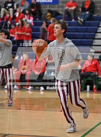 Thumbnail 3 in Centennial vs Owyhee (IHSAA 5A District III Quarterfinals) photogallery.