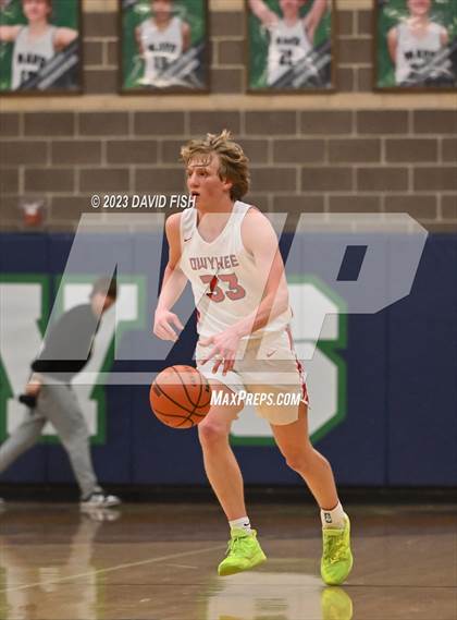 Thumbnail 2 in Centennial vs Owyhee (IHSAA 5A District III Quarterfinals) photogallery.