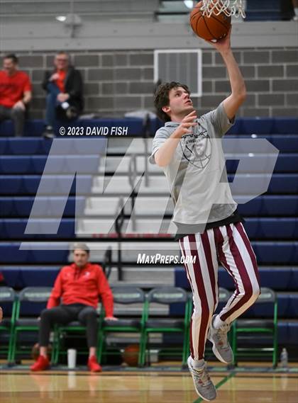 Thumbnail 1 in Centennial vs Owyhee (IHSAA 5A District III Quarterfinals) photogallery.