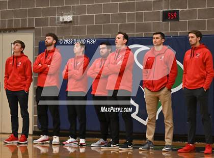 Thumbnail 2 in Centennial vs Owyhee (IHSAA 5A District III Quarterfinals) photogallery.