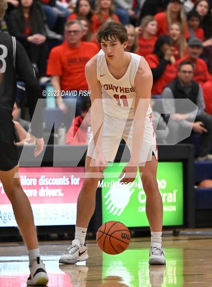 Thumbnail 1 in Centennial vs Owyhee (IHSAA 5A District III Quarterfinals) photogallery.