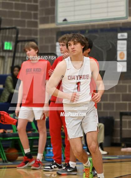 Thumbnail 2 in Centennial vs Owyhee (IHSAA 5A District III Quarterfinals) photogallery.