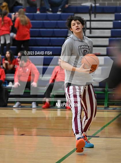 Thumbnail 1 in Centennial vs Owyhee (IHSAA 5A District III Quarterfinals) photogallery.