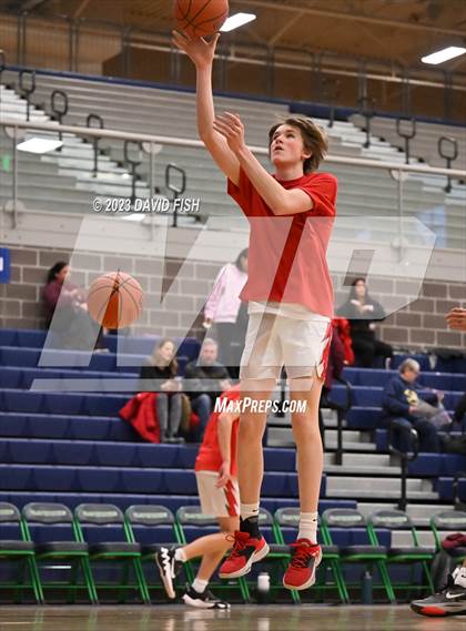 Thumbnail 1 in Centennial vs Owyhee (IHSAA 5A District III Quarterfinals) photogallery.