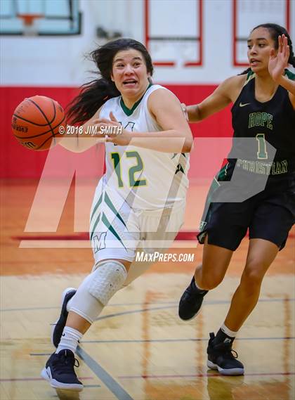 Thumbnail 3 in Hope Christian vs. Mayfield (Albuquerque Academy Joe Armijo Basketball Classic) photogallery.