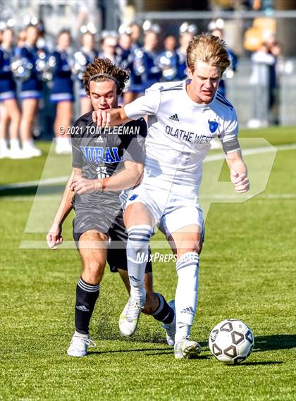 Thumbnail 1 in Washburn Rural vs Olathe West (KSHSAA 6A Championship) photogallery.