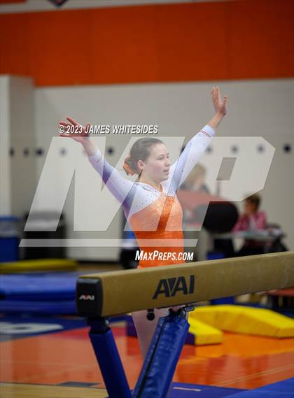 Thumbnail 1 in Hayfield Varsity Gymnastics @ West Springfield HS photogallery.
