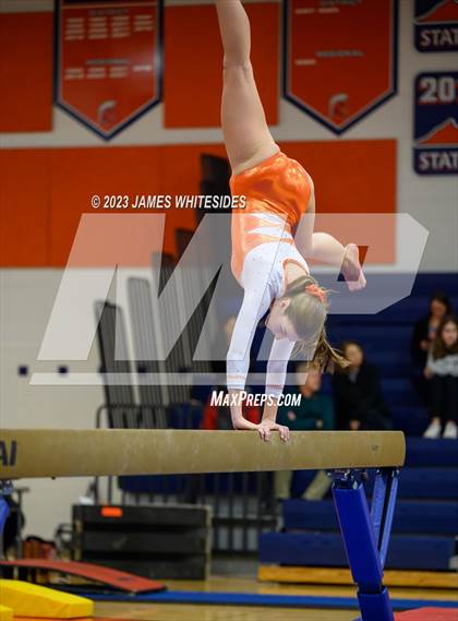 Thumbnail 1 in Hayfield Varsity Gymnastics @ West Springfield HS photogallery.