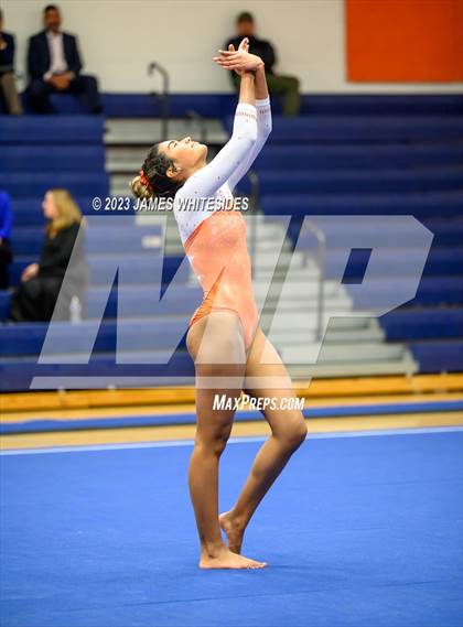 Thumbnail 3 in Hayfield Varsity Gymnastics @ West Springfield HS photogallery.