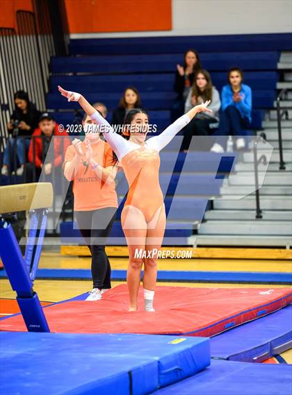 Thumbnail 2 in Hayfield Varsity Gymnastics @ West Springfield HS photogallery.