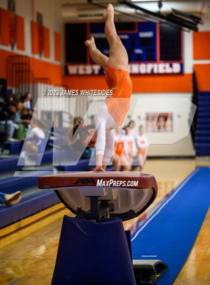 Thumbnail 3 in Hayfield Varsity Gymnastics @ West Springfield HS photogallery.