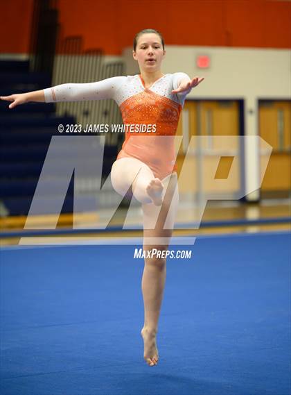 Thumbnail 1 in Hayfield Varsity Gymnastics @ West Springfield HS photogallery.