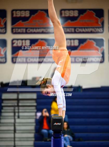 Thumbnail 2 in Hayfield Varsity Gymnastics @ West Springfield HS photogallery.